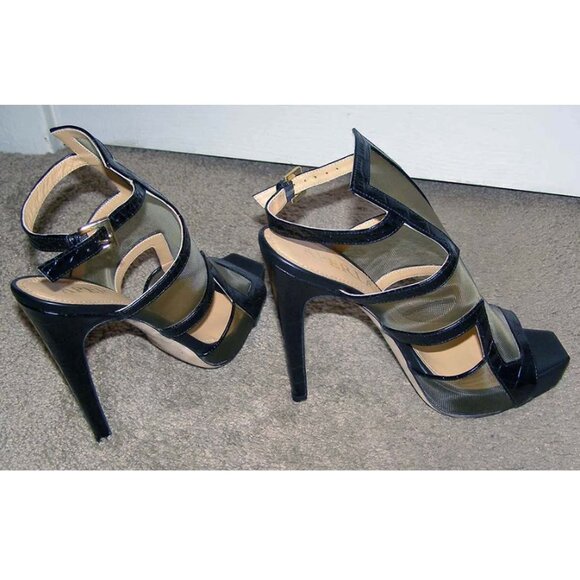 New 💋 sexy 8.5/39 Aperlai leather & mesh heels - Picture 9 of 15